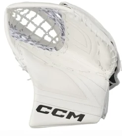 CCM TACKS Senior Goalie Catcher White