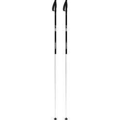 Like-New Rossignol FT500 Mens XC Ski Poles White And Black 130 cm / 52 in