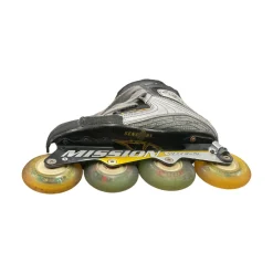 Mission RTX VIBE-2 Racing Inline Skates Black Senior 6.5