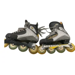 Mission RTX VIBE-2 Racing Inline Skates Black Senior 6.5