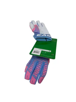 New Easton MAV GTX Adult Baseball Batting Gloves Carolina Blue And Pink SM
