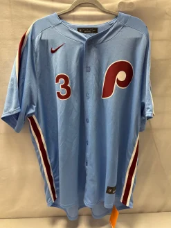 New Nike PHILLIES BRYCE HARPER BB/SB Jersey Sky Blue 2X
