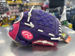 New Rawlings HFP10PPW RH Throw Fastpitch Gloves Neon Pink 10"