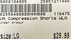 New Under Armour Compression Mod Rise Shorty Women’s Large Teal