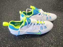 Nike HUARACHE 9 ELITE LAX Cleats Mens White Senior 12