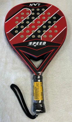 NVT SPEED PLATFORM TENNIS PADDLE Black/Red New wrapper still on grip