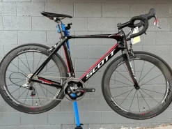 Scott Foil Team Issue 52cm Carbon Fiber w/ Zipp 404 Wheelset