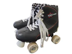 Used 4 WHEEL SKATES Senior Roller Quad Skates Black Senior 6