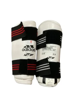 Used Adidas Martial Arts Shin Pads White SM