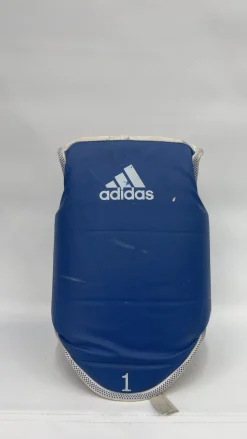 Used Adidas Martial Arts Chest Guard White/Royal/Red XS