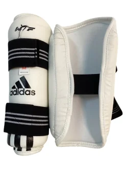 Used Adidas Martial Arts Shin Pads White MD
