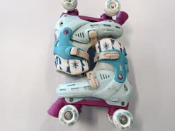 Used ADJUSTABLE 1-4 Junior Roller Quad Skates None Adjustable