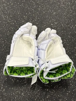 Used Adrenaline PHOENIX Lacrosse Gloves Mens White LG