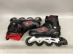 Used Airwalk ADJ 6-7.5 Senior Rec Fitness Skates Black Adjustable