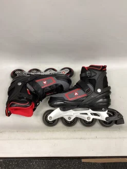 Used Airwalk ADJ 6-7.5 Senior Rec Fitness Skates Black Adjustable