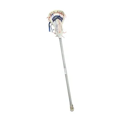 Used Alpha Lacrosse SHIVER WITH BRING KING II LACROSSE STICK Men Atk/Mid Complete Stick Grey