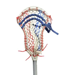 Used Alpha Lacrosse SHIVER WITH BRING KING II LACROSSE STICK Men Atk/Mid Complete Stick Grey