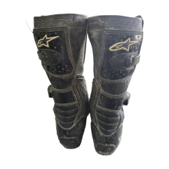 Used Alpine Stars T6S MOTO BOOTS SZ 6 Junior Boots Black Junior 06