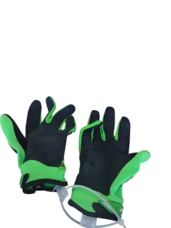 Used ANSWER SYNCRON GLOVES Adult Gloves Neon Green 13"