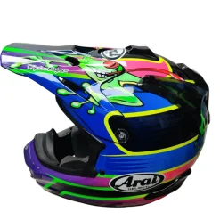 Used ARAI VX-PRO4 Adult Motocross Helmet Navy Blue Small