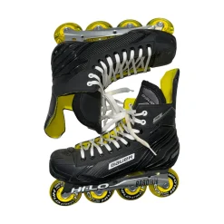 Used Bauer RS Senior Roller Quad Skates Black Senior 11