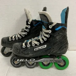 Used Bauer RSX HI-LO Junior Rec Fitness Skates Royal Blue Junior 06