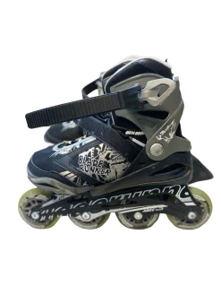 Used Bladerunner ABEC 3 Junior Roller Quad Skates Black Junior 04