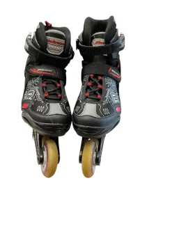 Used Bladerunner PHOENIX ADJ 1-4 Junior Rec Fitness Skates Black Adjustable