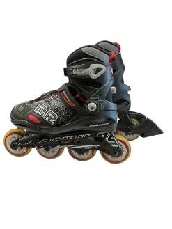 Used Bladerunner PHOENIX ADJ 1-4 Junior Rec Fitness Skates Black Adjustable