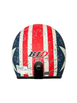 Used BLD OPEN FACE MOTO HELMET Adult Helmet Royal Blue LG
