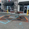 Used Bownet Lacrosse Goal Halo Lacrosse Barrier Net