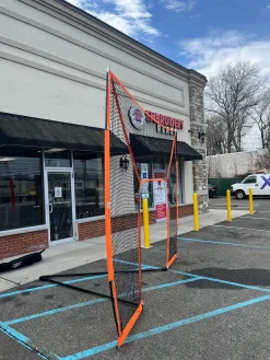 Used Bownet Lacrosse Goal Halo Lacrosse Barrier Net