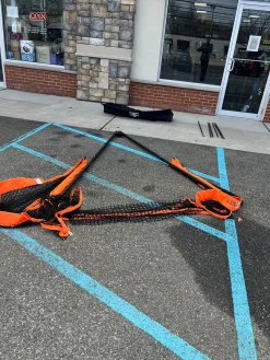 Used Bownet Lacrosse Goal Halo Lacrosse Barrier Net