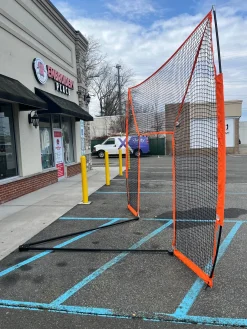 Used Bownet Lacrosse Goal Halo Lacrosse Barrier Net