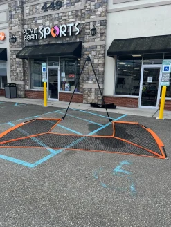 Used Bownet Lacrosse Goals halo lacrosse barrier net
