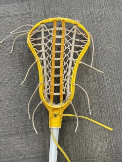 Used BP 60-Z WOMENS LACROSSE STICK Wmn Atk/Mid Complete Stick Yellow