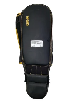 Used BRAVE SHIN PADS Martial Arts Shin Pads Black And Gold L/XL