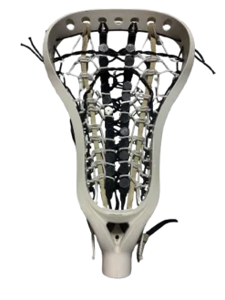 Used Brine AMONTE HEAD - STRUNG Womens Lacrosse Head White And Black