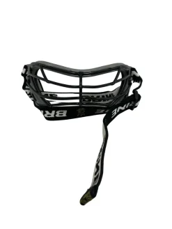 Used Brine Dynasty II Womens Lacrosse Goggles Facial Protector Grey/Black