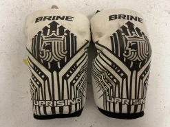 Used Brine ELBOW PADS Lacrosse Arm Pads/Guards White SM