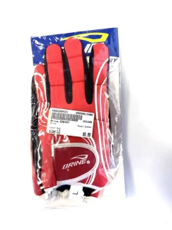 Used Brine ENERGY Lacrosse Gloves Womens Red LG