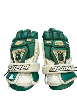 Used Brine KING 4 GLOVES Lacrosse Gloves Womens Green 12"