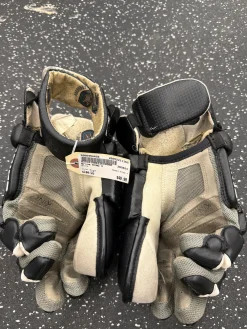 Used Brine KING V Lacrosse Gloves Mens Black LG