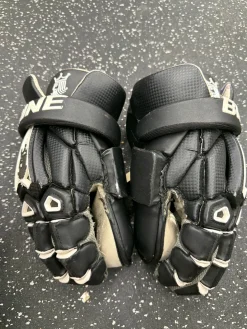 Used Brine KING V Lacrosse Gloves Mens Black LG