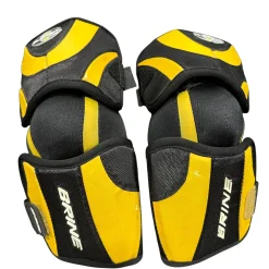 Used Brine Lacrosse Arm Pads/Guards Black SM