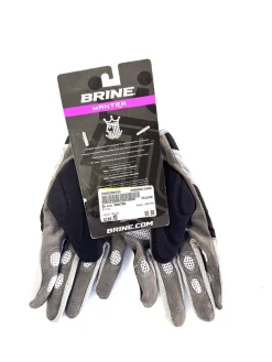 Used Brine MANTRA Lacrosse Gloves Womens Black MD