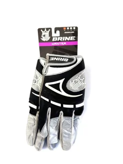 Used Brine MANTRA Lacrosse Gloves Womens Black XL