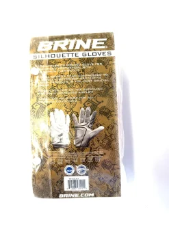 Used Brine SILHOUETTE Lacrosse Gloves Womens Red LG