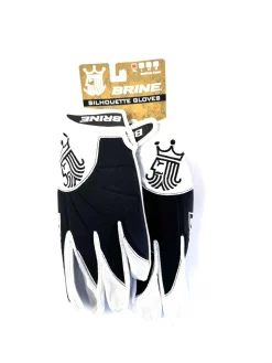 Used Brine SILHOUETTE Lacrosse Gloves Womens Black XL