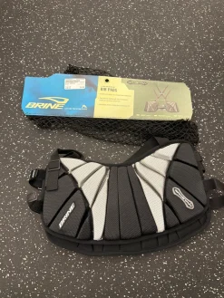 Used Brine SPARTAN Lacrosse Rib Pads Black LG